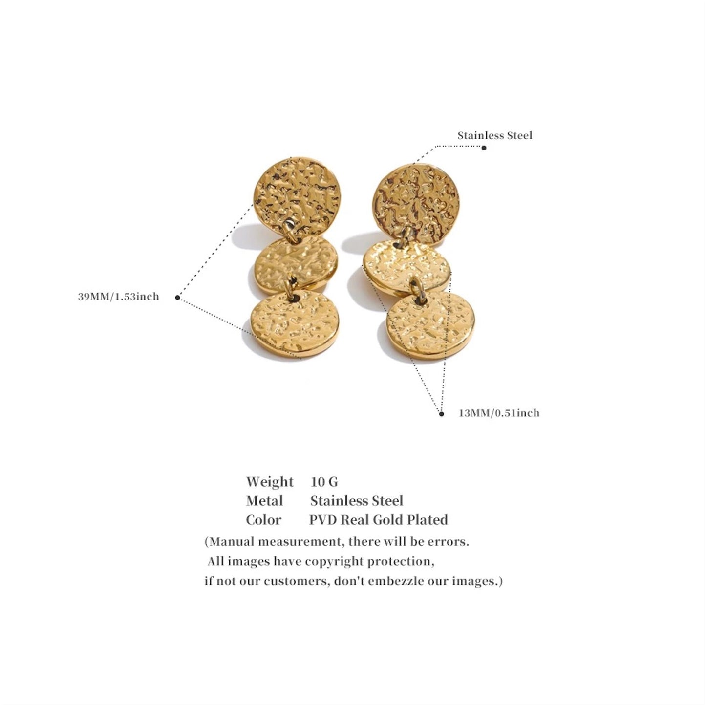 Boucles d'oreilles Circé