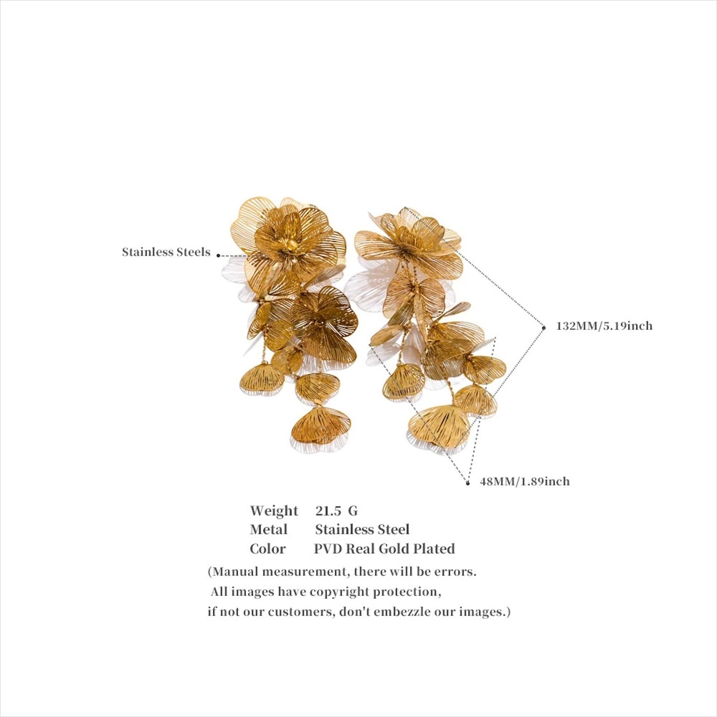 Boucles d'oreilles Floralia