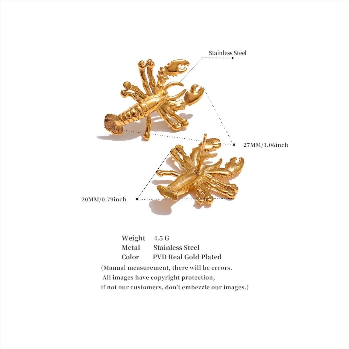 Boucles d'oreilles Nérée