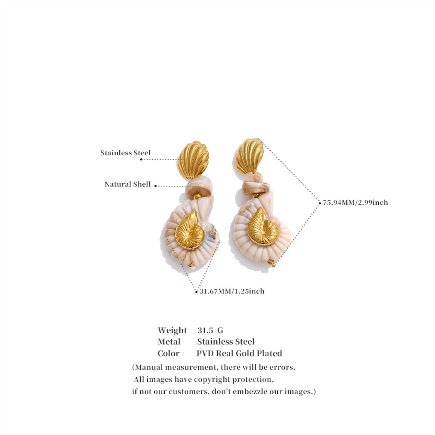 Boucles d'oreilles Pontos